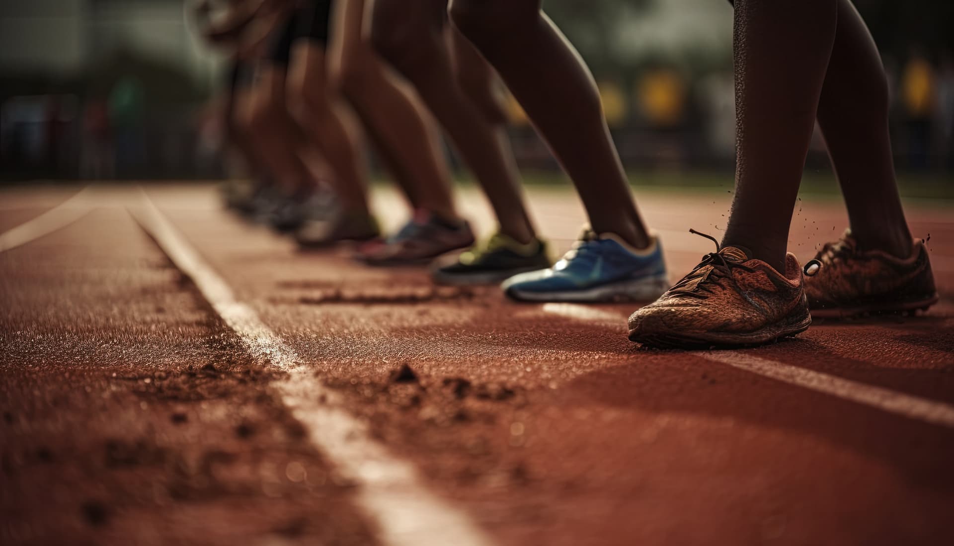 Atletas del CAI Gran Canaria en competición