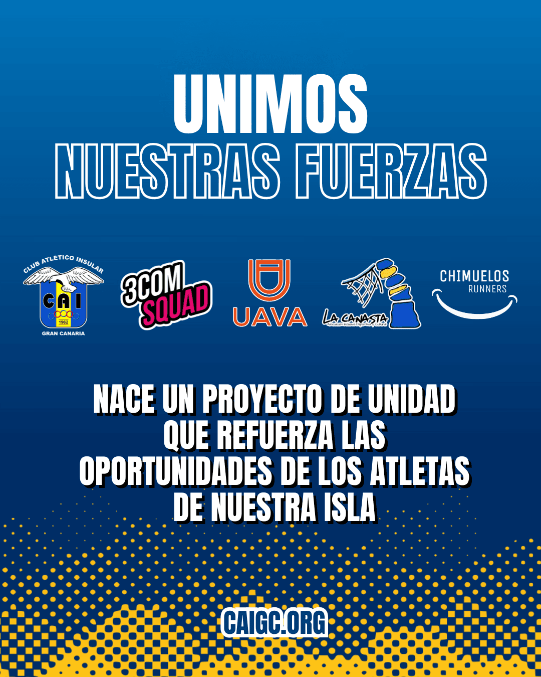 Cinco clubes grancanarios se unen para impulsar un proyecto insular de atletismo